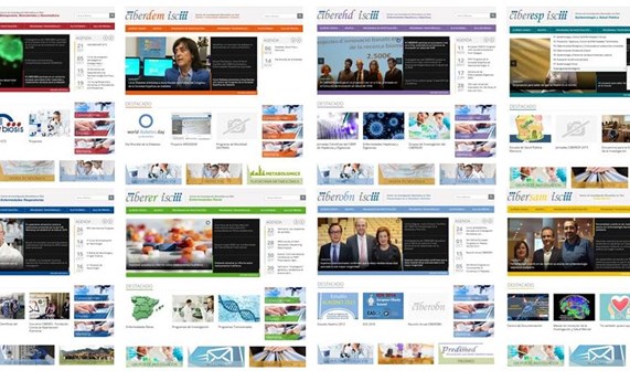 Las áreas CIBER renuevan sus páginas web Las áreas CIBER renuevan sus páginas web