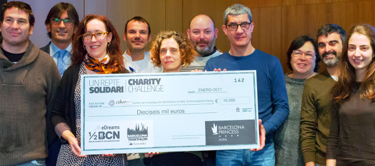 El Hotel Barcelona Princess dona 16.000 euros al CIBERER para la investigación en adrenoleucodistrofia